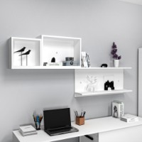 Raft de perete Hanah Home Akser White imaginea #2 — magazin online Desire.md