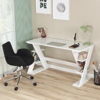 Masa de birou Hanah Home Lungo White imaginea #2 — magazin online Desire.md