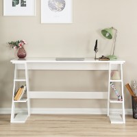 Masa de birou Hanah Home Lungo White imaginea #4 — magazin online Desire.md