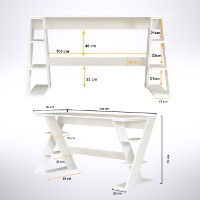 Masa de birou Hanah Home Lungo White imaginea #14 — magazin online Desire.md