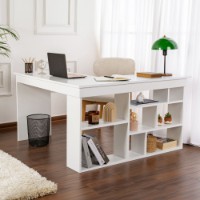 Masa de birou Hanah Home Vesper Natural White imaginea #2 — magazin online Desire.md