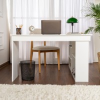 Masa de birou Hanah Home Vesper Natural White imaginea #4 — magazin online Desire.md