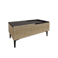 Журнальный столик Hanah Home Mia Travertine Anthracite фото №6 — интернет-магазин Desire.md
