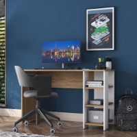 Masa de birou Rani HA108 Walnut White