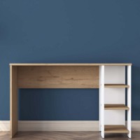 Masa de birou Rani HA108 Walnut White imaginea #3 — magazin online Desire.md