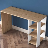 Masa de birou Rani HA108 Walnut White imaginea #4 — magazin online Desire.md