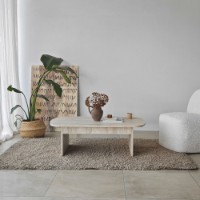 Măsuţă cafea Hanah Home Theseus Travertine imaginea #2 — magazin online Desire.md