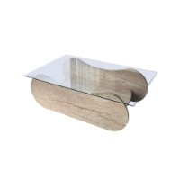 Măsuţă cafea Hanah Home Brise Travertine Transparent imaginea #7 — magazin online Desire.md