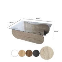 Măsuţă cafea Hanah Home Brise Travertine Transparent imaginea #8 — magazin online Desire.md