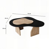 Журнальный столик Hanah Home Melted Black Sapphire Oak фото №9 — интернет-магазин Desire.md