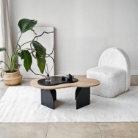 Журнальный столик Hanah Home Melted Sapphire Oak Black фото №3 — интернет-магазин Desire.md