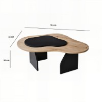 Журнальный столик Hanah Home Melted Sapphire Oak Black фото №10 — интернет-магазин Desire.md