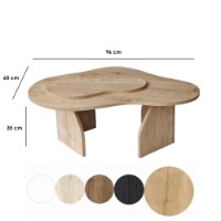 Журнальный столик Hanah Home Melted Sapphire Oak фото №10 — интернет-магазин Desire.md