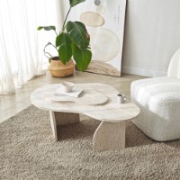 Журнальный столик Hanah Home Melted Travertine