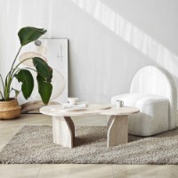 Журнальный столик Hanah Home Melted Travertine фото №2 — интернет-магазин Desire.md
