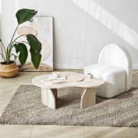 Журнальный столик Hanah Home Melted Travertine фото №4 — интернет-магазин Desire.md