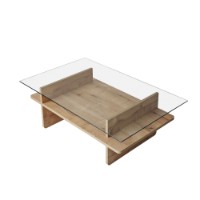 Журнальный столик Hanah Home Saga Rectangle Sapphire Transparent фото №10 — интернет-магазин Desire.md