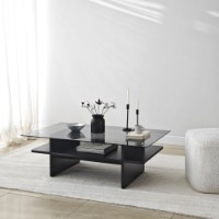 Журнальный столик Hanah Home Saga Rectangle Black Fume