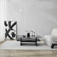 Журнальный столик Hanah Home Saga Rectangle Black Fume фото №2 — интернет-магазин Desire.md