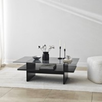 Журнальный столик Hanah Home Saga Rectangle Black Fume фото №4 — интернет-магазин Desire.md