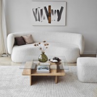 Журнальный столик Hanah Home Saga Square Sapphire Transparent фото №3 — интернет-магазин Desire.md