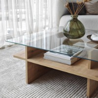 Журнальный столик Hanah Home Saga Square Sapphire Transparent фото №8 — интернет-магазин Desire.md