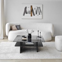 Журнальный столик Hanah Home Saga Square Black Fume фото №2 — интернет-магазин Desire.md