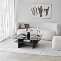 Журнальный столик Hanah Home Saga Square Black Fume фото №3 — интернет-магазин Desire.md