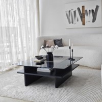 Журнальный столик Hanah Home Saga Square Black Fume фото №4 — интернет-магазин Desire.md