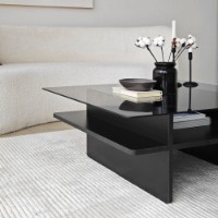 Журнальный столик Hanah Home Saga Square Black Fume фото №7 — интернет-магазин Desire.md
