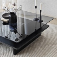 Журнальный столик Hanah Home Saga Square Black Fume фото №8 — интернет-магазин Desire.md