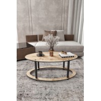 Măsuţă cafea Hanah Home Hole Ellipse Oak imaginea #2 — magazin online Desire.md