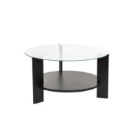 Măsuţă cafea Hanah Home Clara Wood Black Transparent imaginea #6 — magazin online Desire.md