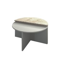 Măsuţă cafea Hanah Home Dolunay Grey Travertine imaginea #4 — magazin online Desire.md