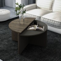 Măsuţă cafea Hanah Home Dolunay Walnut Anthracite