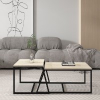Журнальный столик Hanah Home Minimal Travertine фото №2 — интернет-магазин Desire.md