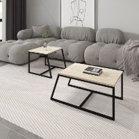 Журнальный столик Hanah Home Minimal Travertine фото №3 — интернет-магазин Desire.md