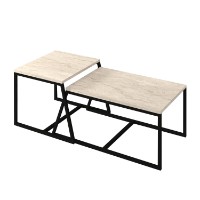 Журнальный столик Hanah Home Minimal Travertine фото №5 — интернет-магазин Desire.md