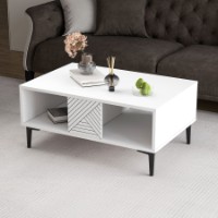 Măsuţă cafea Hanah Home Felix White imaginea #2 — magazin online Desire.md
