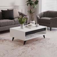 Măsuţă cafea Hanah Home Century White imaginea #2 — magazin online Desire.md