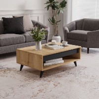 Măsuţă cafea Hanah Home Century Sapphire Oak imaginea #2 — magazin online Desire.md
