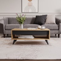 Măsuţă cafea Hanah Home Century Sapphire Oak imaginea #3 — magazin online Desire.md