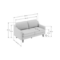 Canapea Atelier Del Sofa Robin 2 Mustard Walnut imaginea #4 — magazin online Desire.md