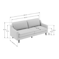 Canapea Atelier Del Sofa Robin 3 Beach Walnut imaginea #4 — magazin online Desire.md