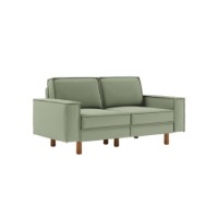 Canapea Atelier Del Sofa Sparrow 2 Sea Green Walnut