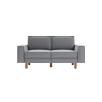 Canapea Atelier Del Sofa Sparrow 2 Fog Grey Walnut imaginea #2 — magazin online Desire.md