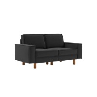 Canapea Atelier Del Sofa Sparrow 2 Night Grey Walnut