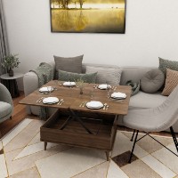 Măsuţă cafea Hanah Home Dy Ada Walnut imaginea #2 — magazin online Desire.md