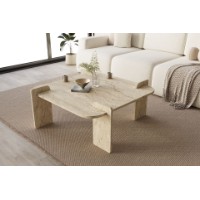 Măsuţă cafea Hanah Home Woog Travertine