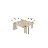 Măsuţă cafea Hanah Home Woog Travertine imaginea #7 — magazin online Desire.md